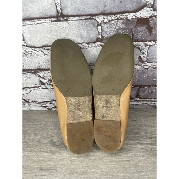 LARROUDE Vibram Nude Patent Leather Mary Jane Flats Shoes Women’s Sz 5M US/35EU - Picture 7 of 16